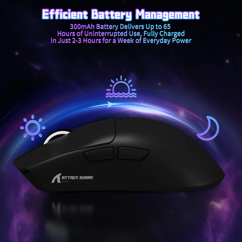 ATTACK SHARK X11SE Wireless Black thumbnail 4