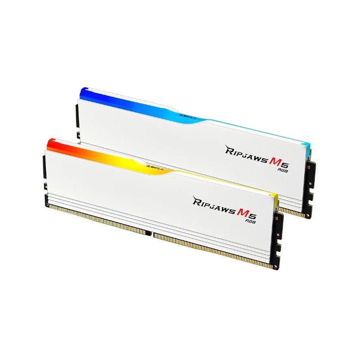 G.SKILL Ripjaws M5 RGB  DDR5 96GB (2x48GB) 6400MHz CL32, Intel XMP 3.0 White thumbnail 2