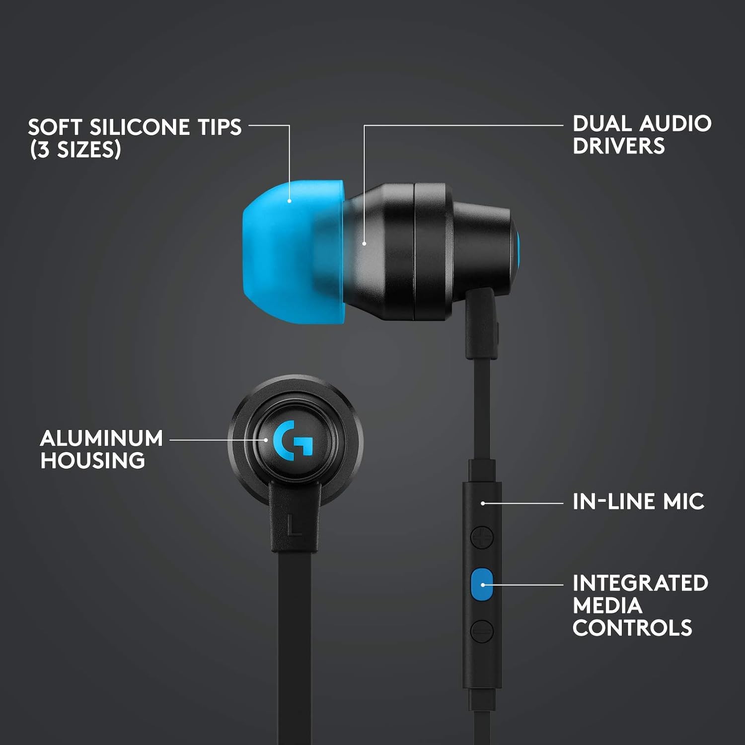 Logitech G333 Gaming Earphones White thumbnail 2
