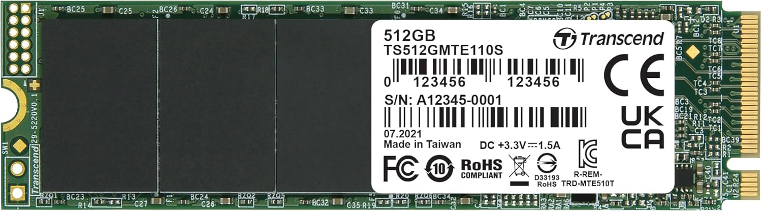 Transcend 110S 512GB M.2 NVMe SSD  thumbnail 3