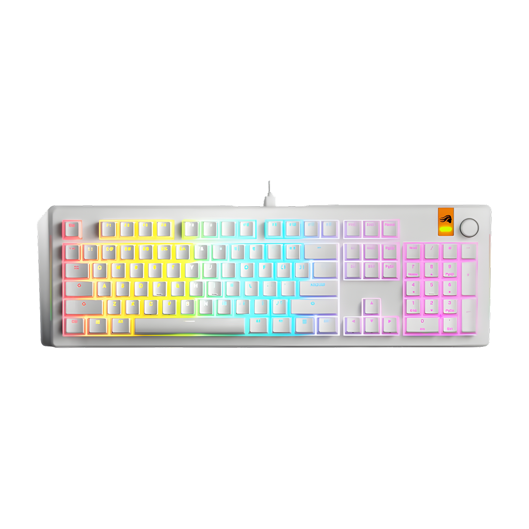 Glorious GMMK 3 HE 100% Prebuilt White Mechanical Wired
