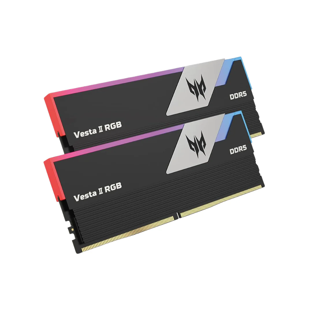 Acer Predator Vesta II DDR5 RGB RAM 32GB (16GBx2) 7200MHz - CL34 (Black) thumbnail 2