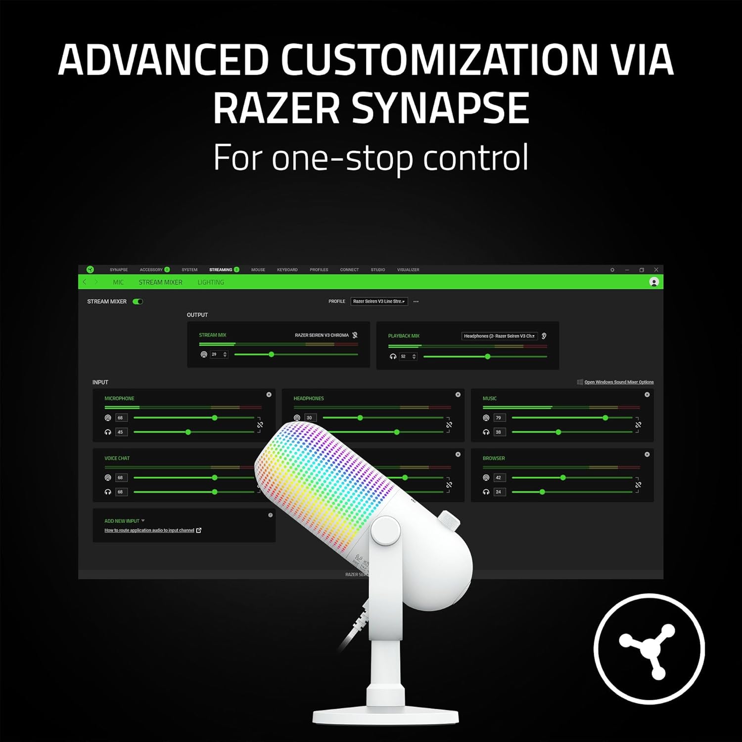 Razer Seiren V3 Chroma White thumbnail 5