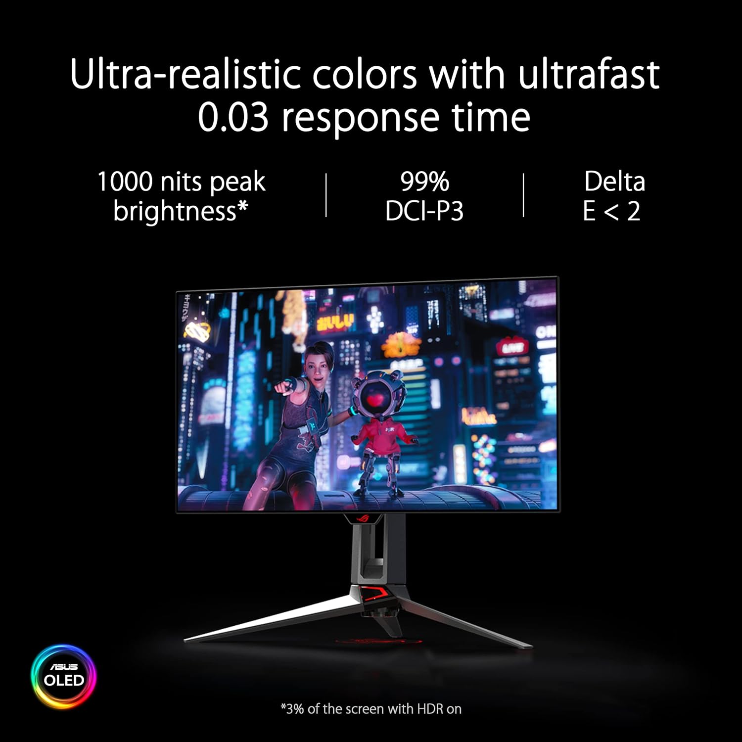 ASUS ROG Swift PG27AQDM 27 2K 240Hz OLED   thumbnail 4