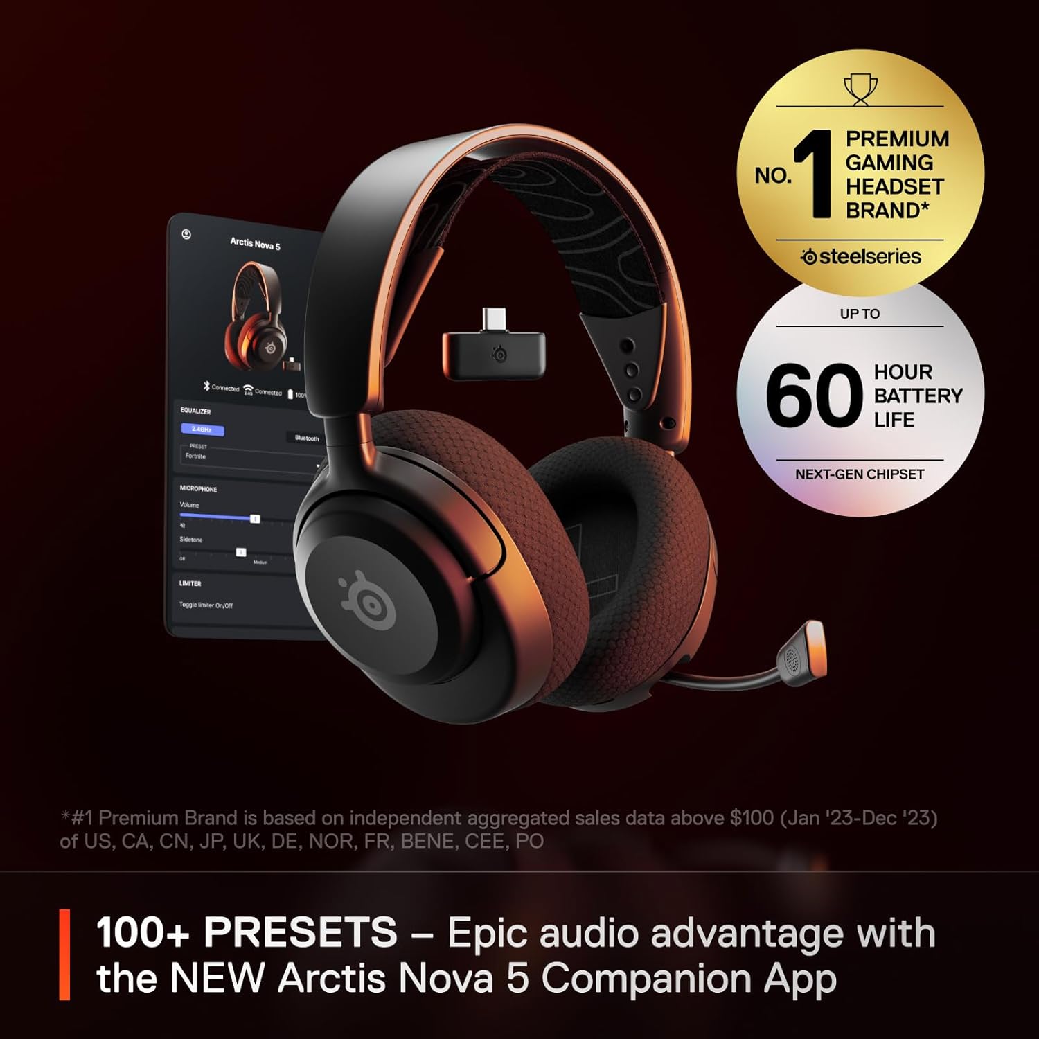 SteelSeries Arctis Nova 5 Wireless Black thumbnail 2