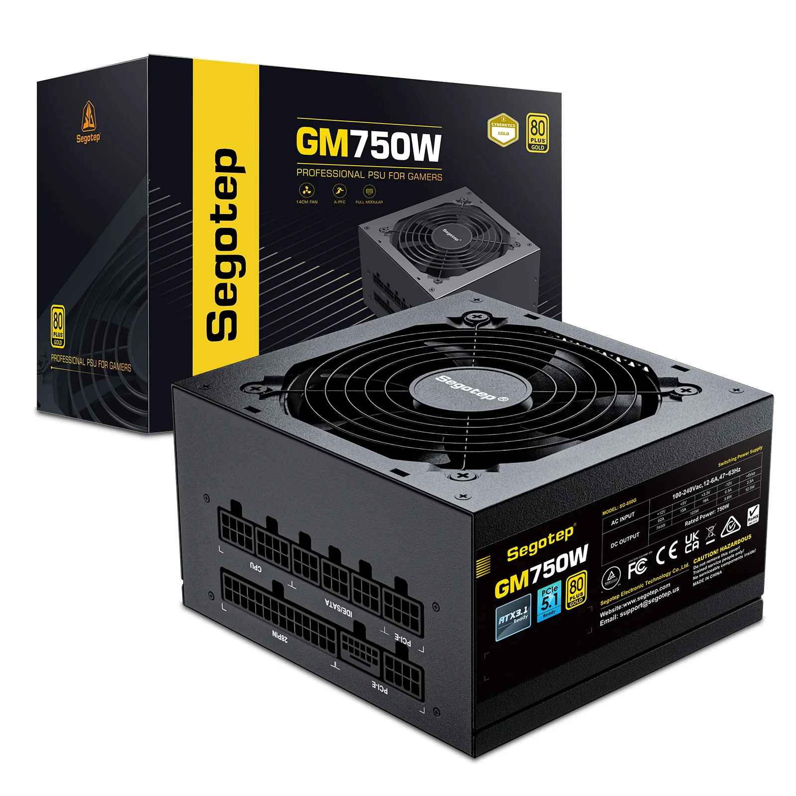 Segotep GM750W 750W Gold 80+ Full Modular