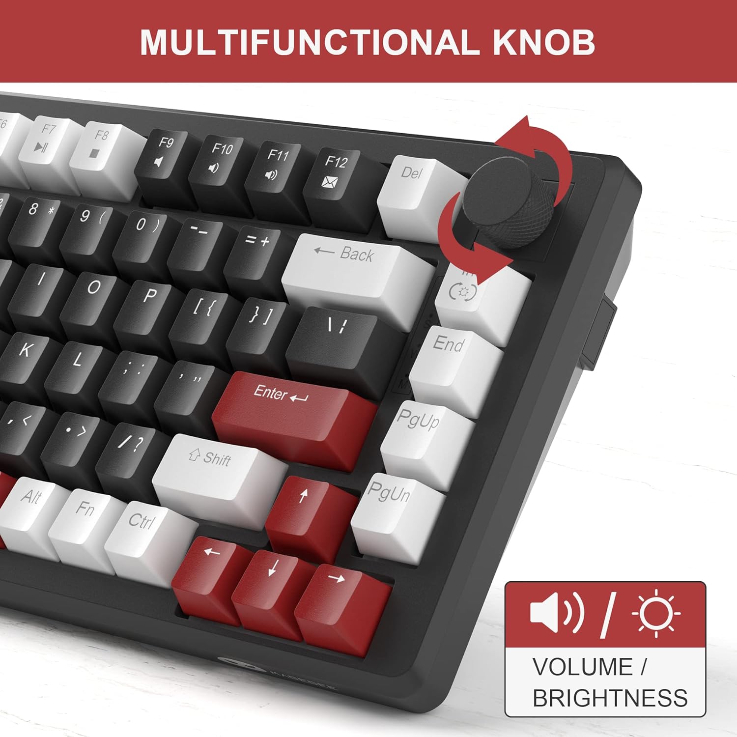 MageGee MK-STAR75 White Red Wired	 thumbnail 3