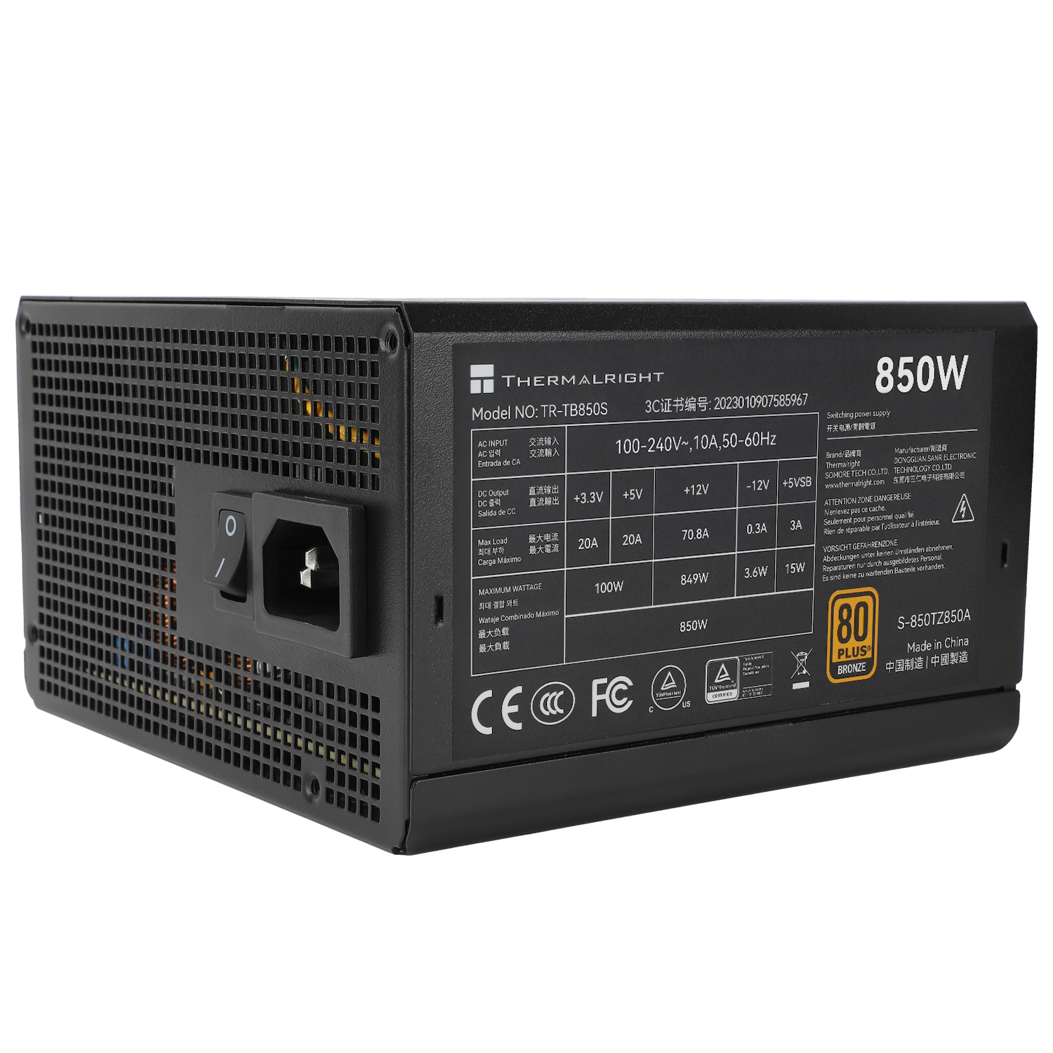 Thermalright TR TB-850S 850W 80+ Bronze thumbnail 4