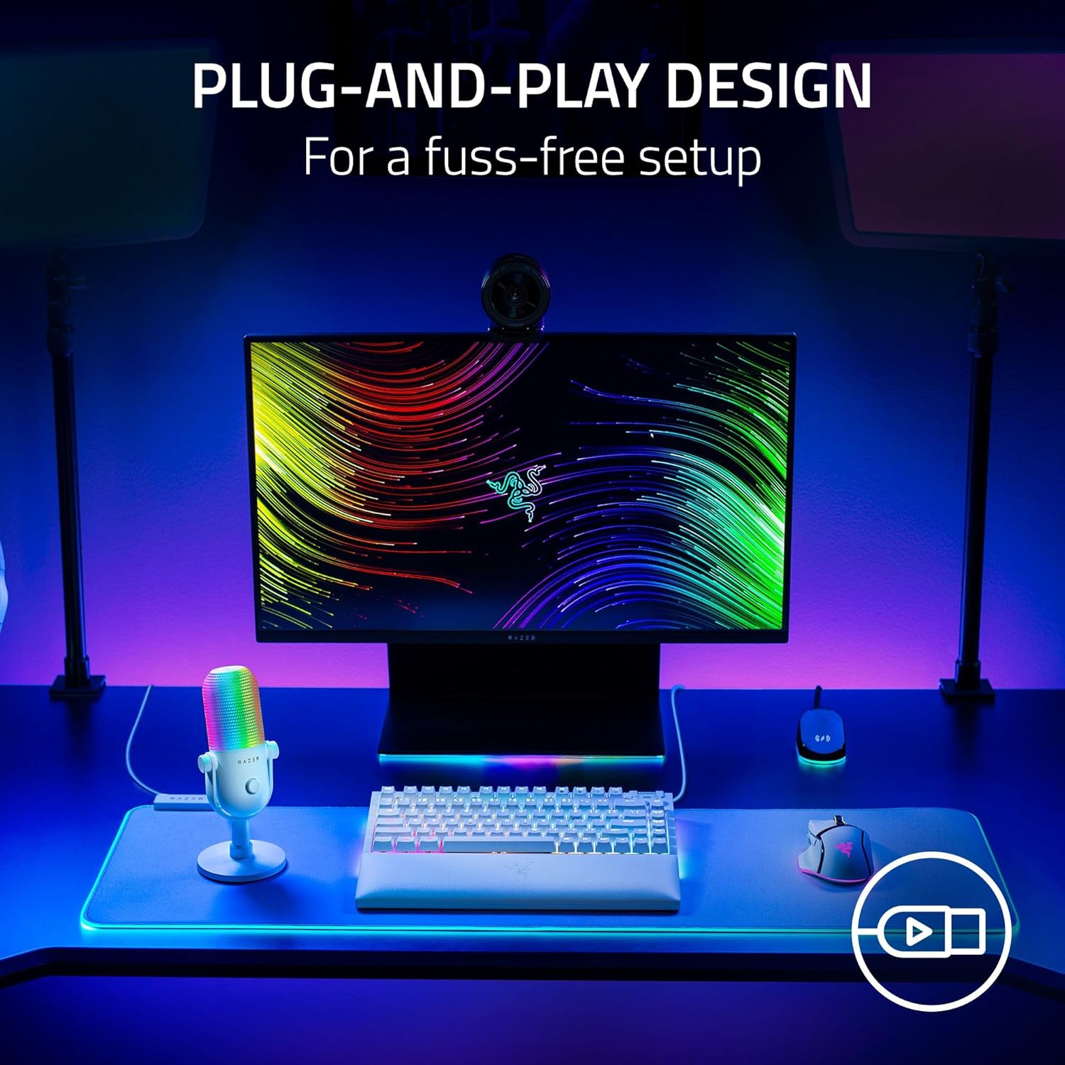 Razer Seiren V3 Chroma White thumbnail 4