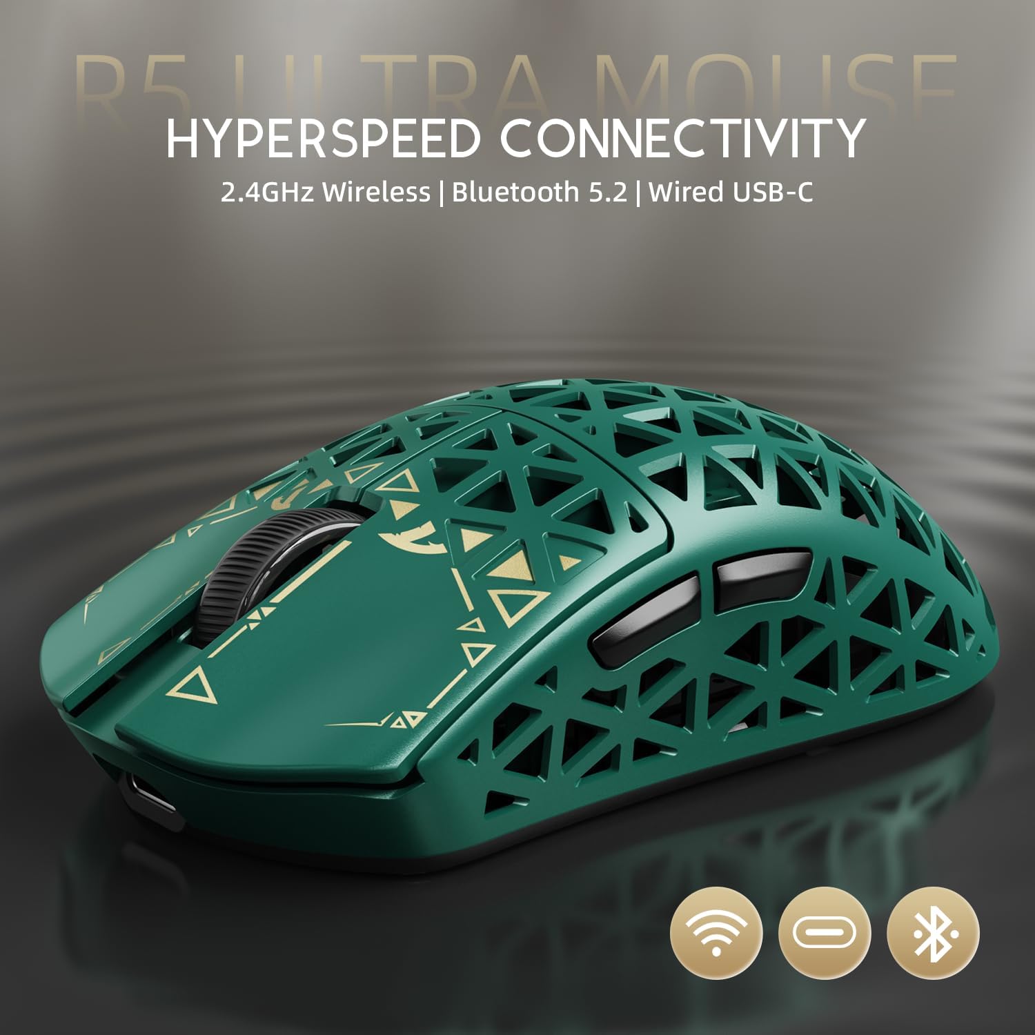 ATTACK SHARK R5 Ultra Wireless Green thumbnail 4