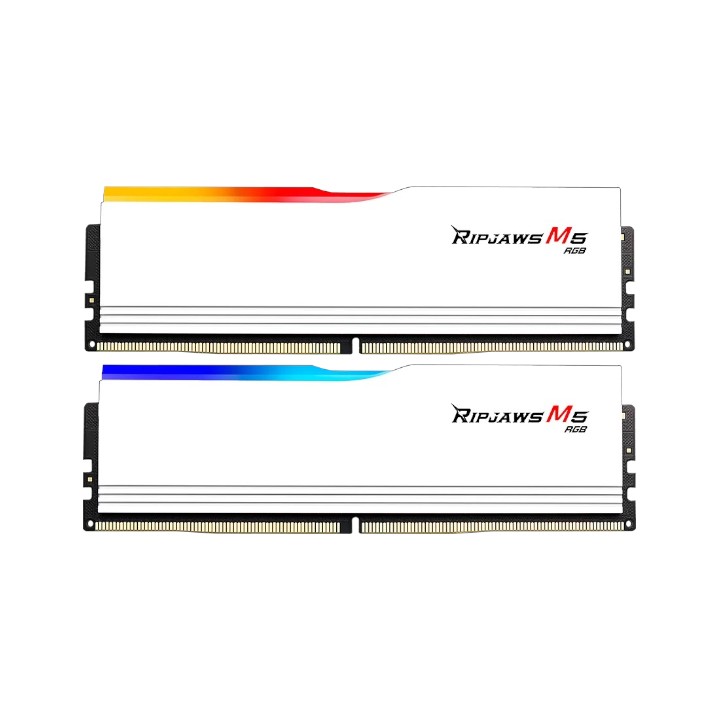 G.SKILL Ripjaws M5 RGB DDR5 96GB (2x48GB) 6400MHz CL32, Intel XMP 3.0 White