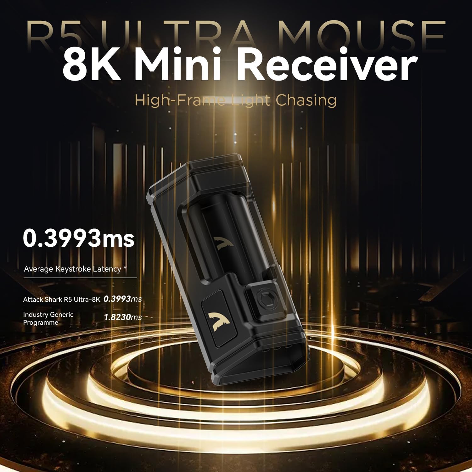 ATTACK SHARK R5 Ultra Wireless Black thumbnail 4