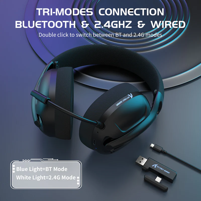 ATTACK SHARK L80 Ultra-Light Tri-Mode Black thumbnail 3
