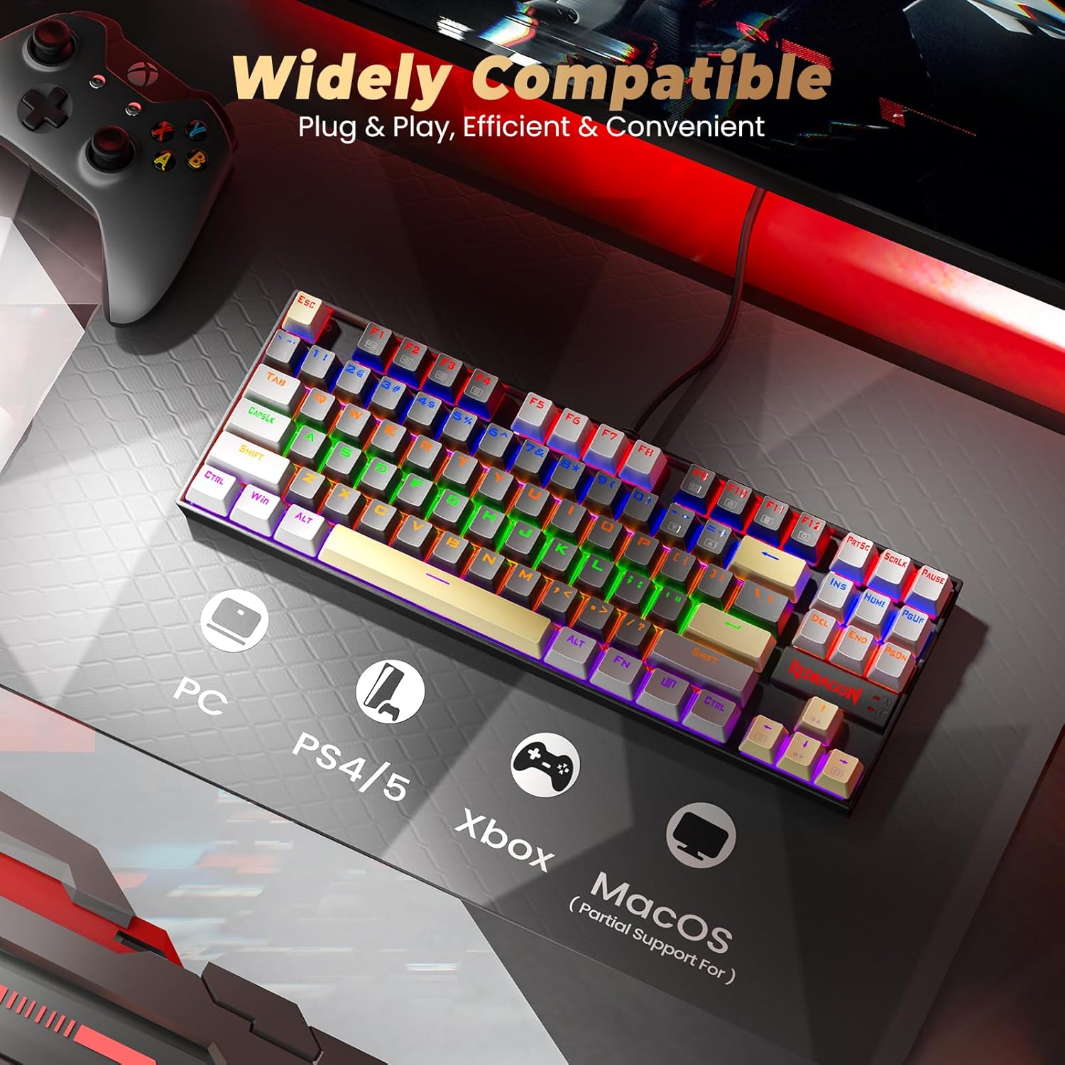 Redragon K552WGL tenkeyless thumbnail 4