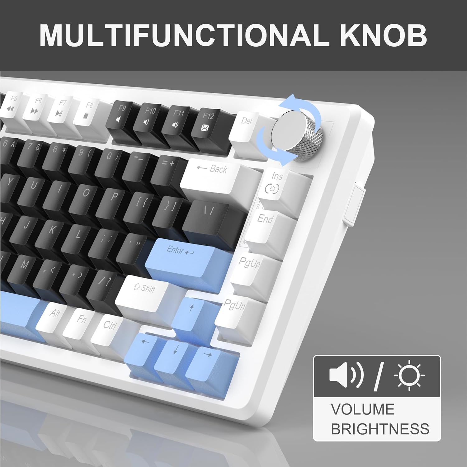 MageGee MK-STAR75 White Black Blue Wired	 thumbnail 3