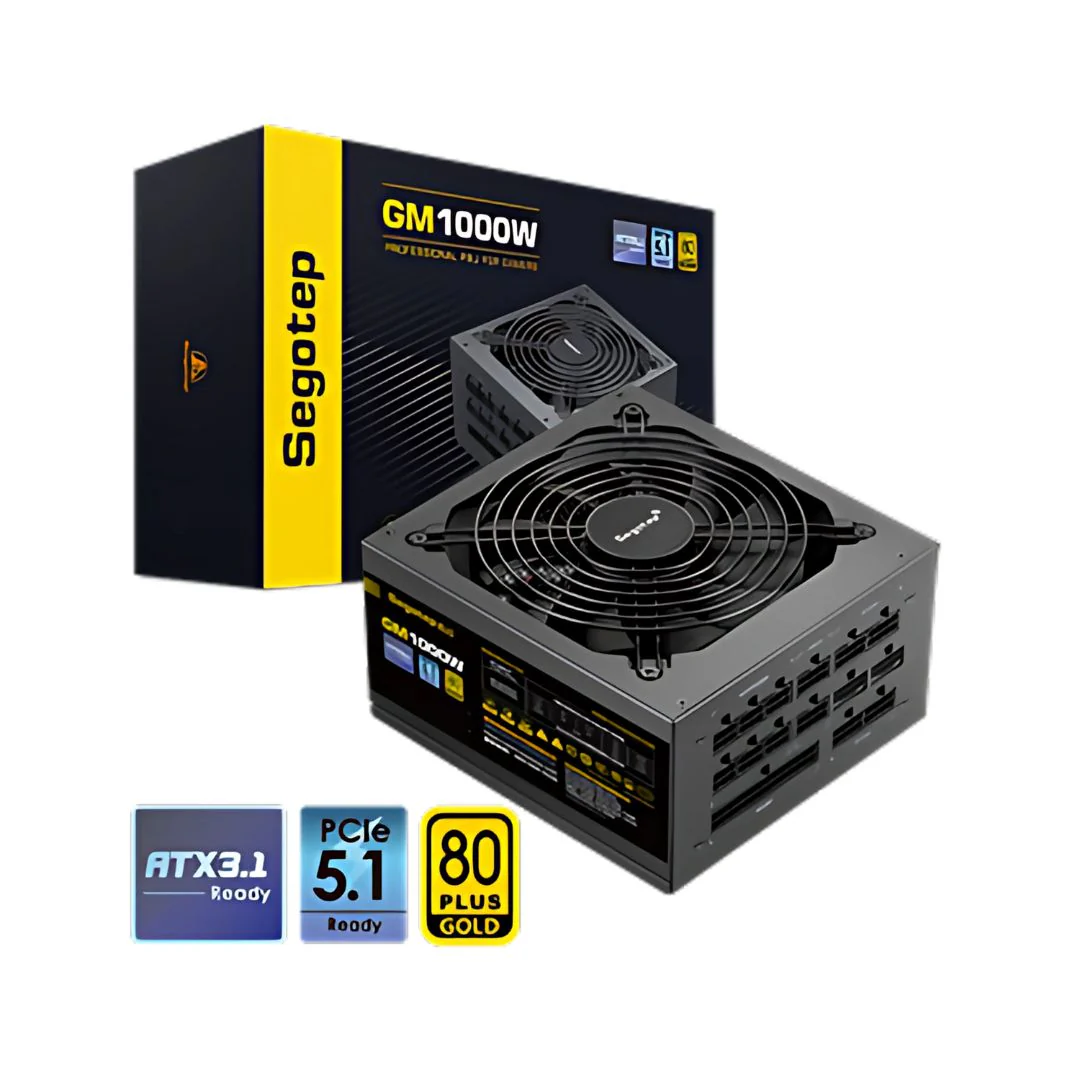 Segotep GM1000W 1000W Gold 80+ Full Modular 80+ Black