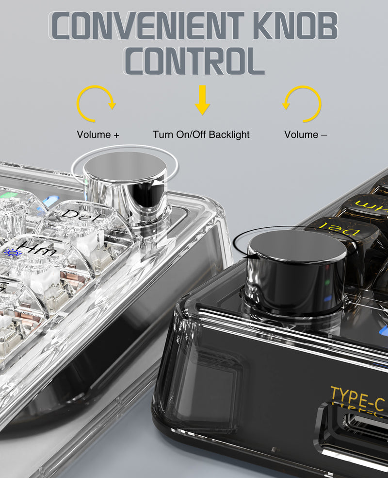ATTACK SHARK K75 Pro White Transparent thumbnail 3