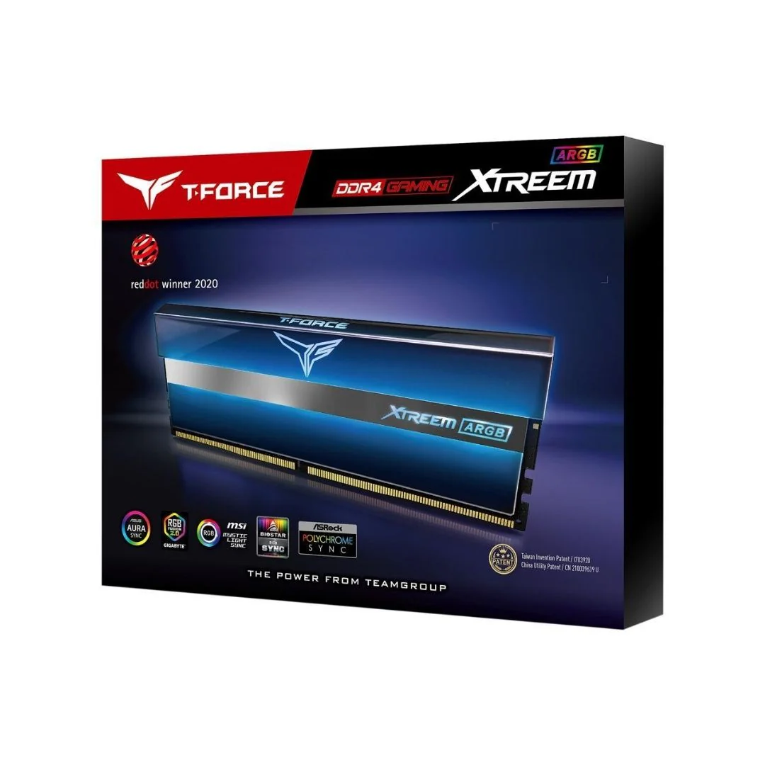 Team T-Force XTREEM ARGB 16GB (2 x 8GB) DDR4 4000 CL18 Desktop Memory - Black thumbnail 3