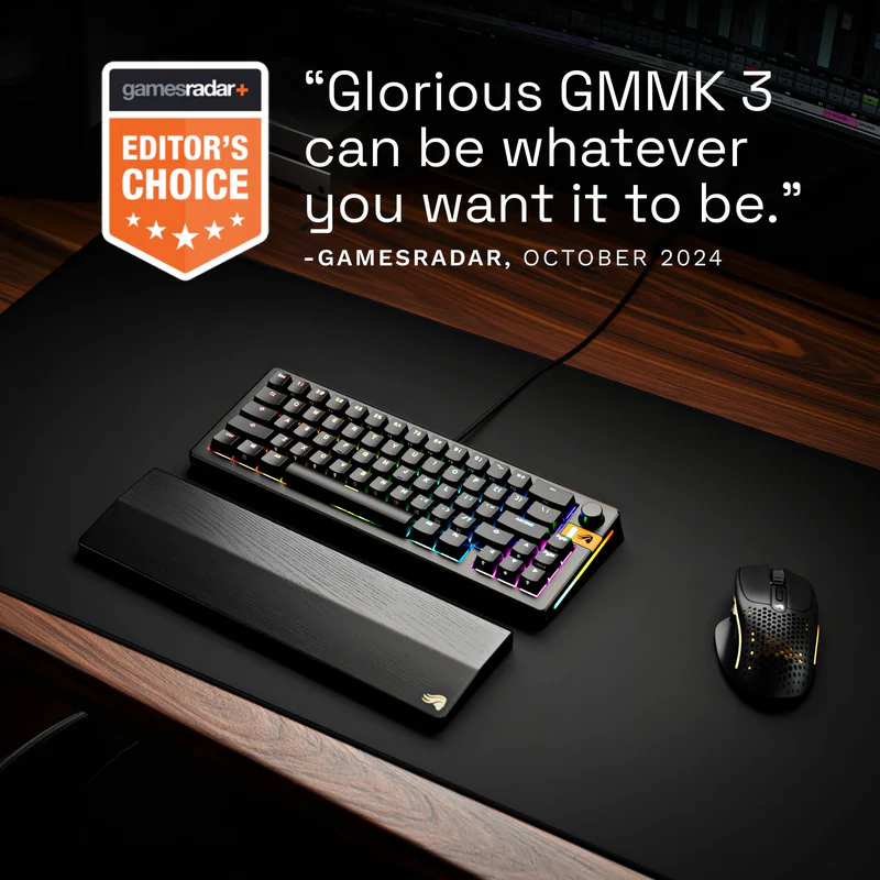 Glorious GMMK 3 HE Prebuilt 65% Wired Black thumbnail 3
