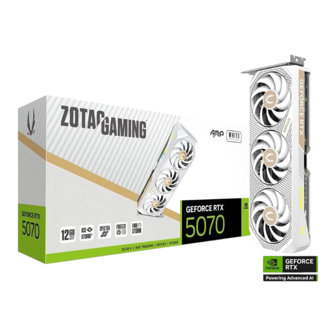 ZOTAC GAMING GeForce RTX 5070 12GB AMP White Edition