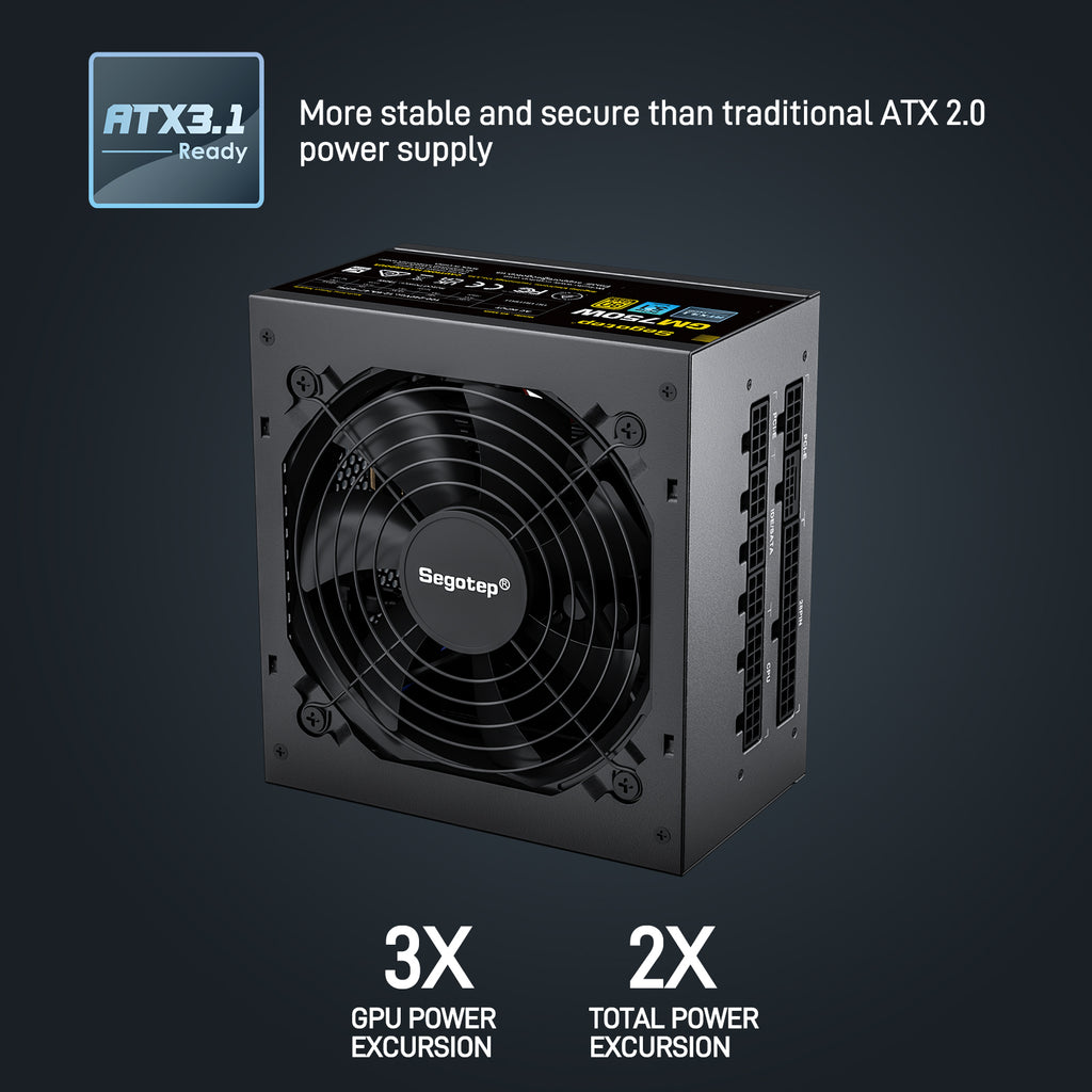Segotep GN750W 750W Gold 80+ Non Modular thumbnail 2