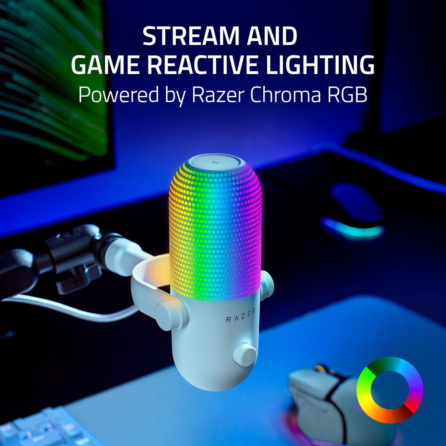 Razer Seiren V3 Chroma White thumbnail 2