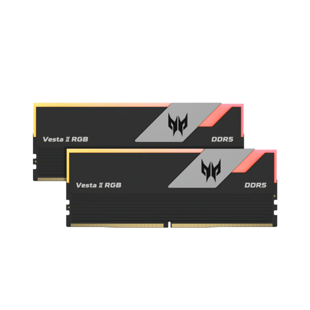 Acer Predator Vesta II DDR5 RGB RAM 32GB (16GBx2) 7200MHz - CL34 (Black)