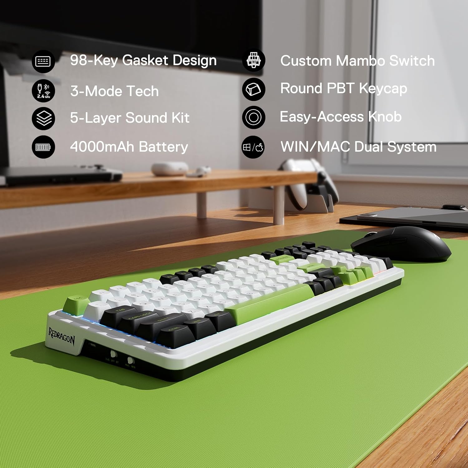 Redragon Eisa Max K686 Wireless thumbnail 2
