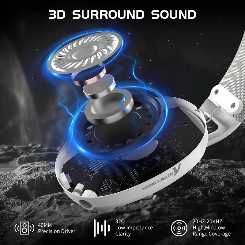 ATTACK SHARK L80 Ultra-Light Tri-Mode White thumbnail 6