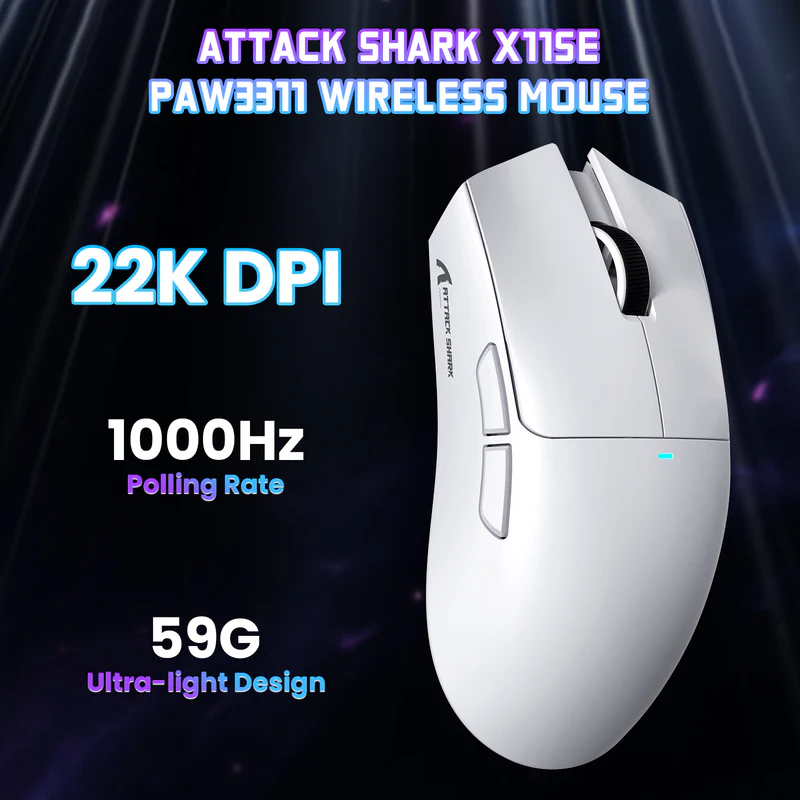 ATTACK SHARK X11SE Wireless White thumbnail 2