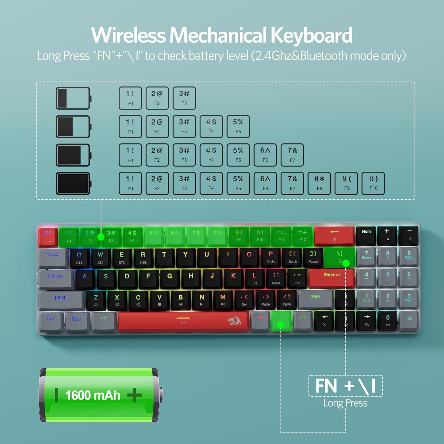 Redragon K626RGB Ashe Pro thumbnail 4