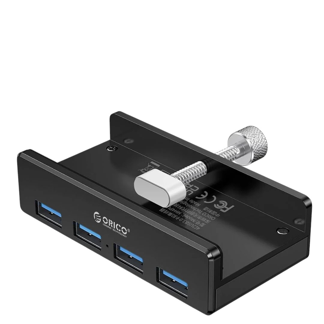 ORICO Aluminum Alloy Clip-Type USB 3.0 HUB - 4 Ports  MH4PU-BK thumbnail 2