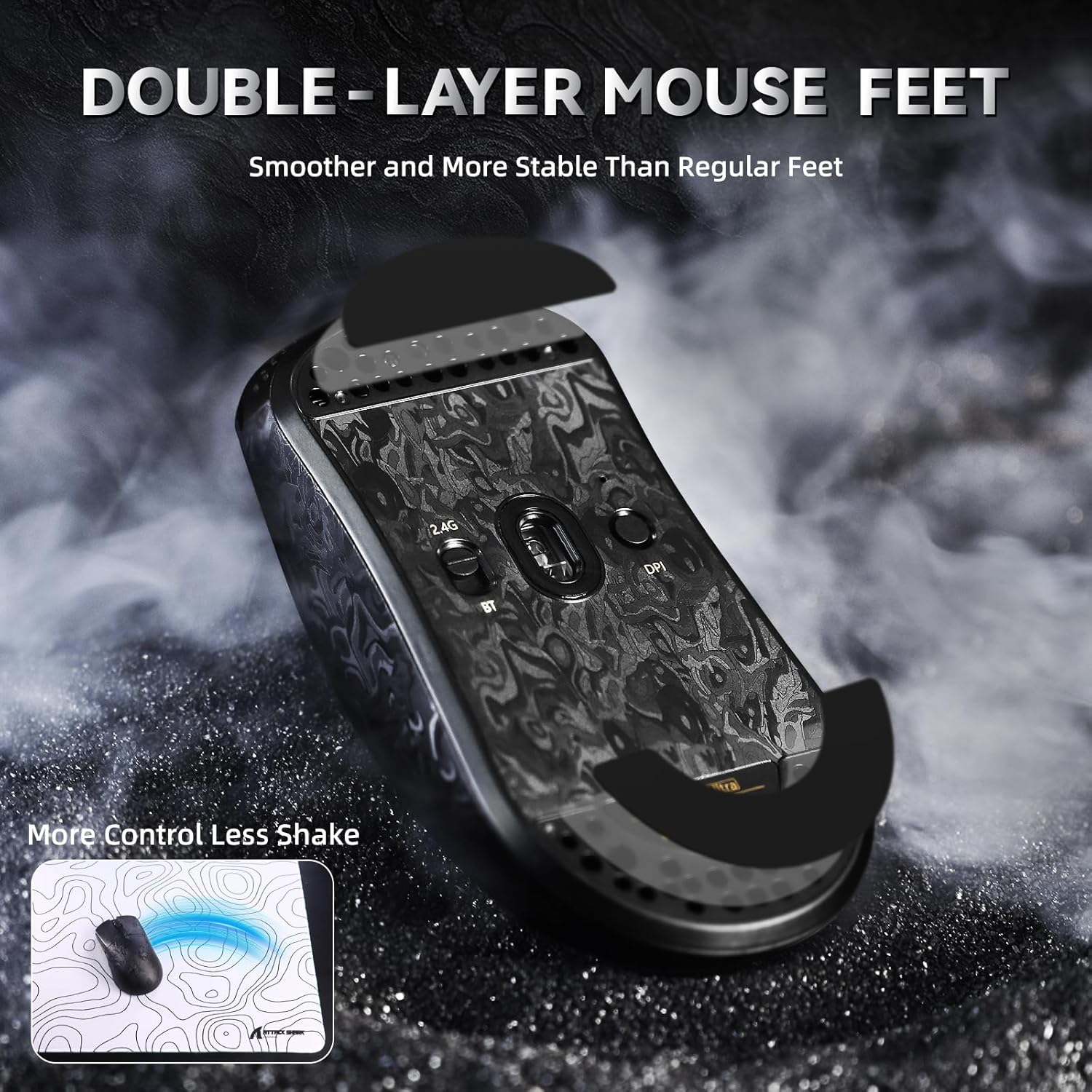 ATTACK SHARK R11 ULTRA Forged Black Wireless 8K thumbnail 6