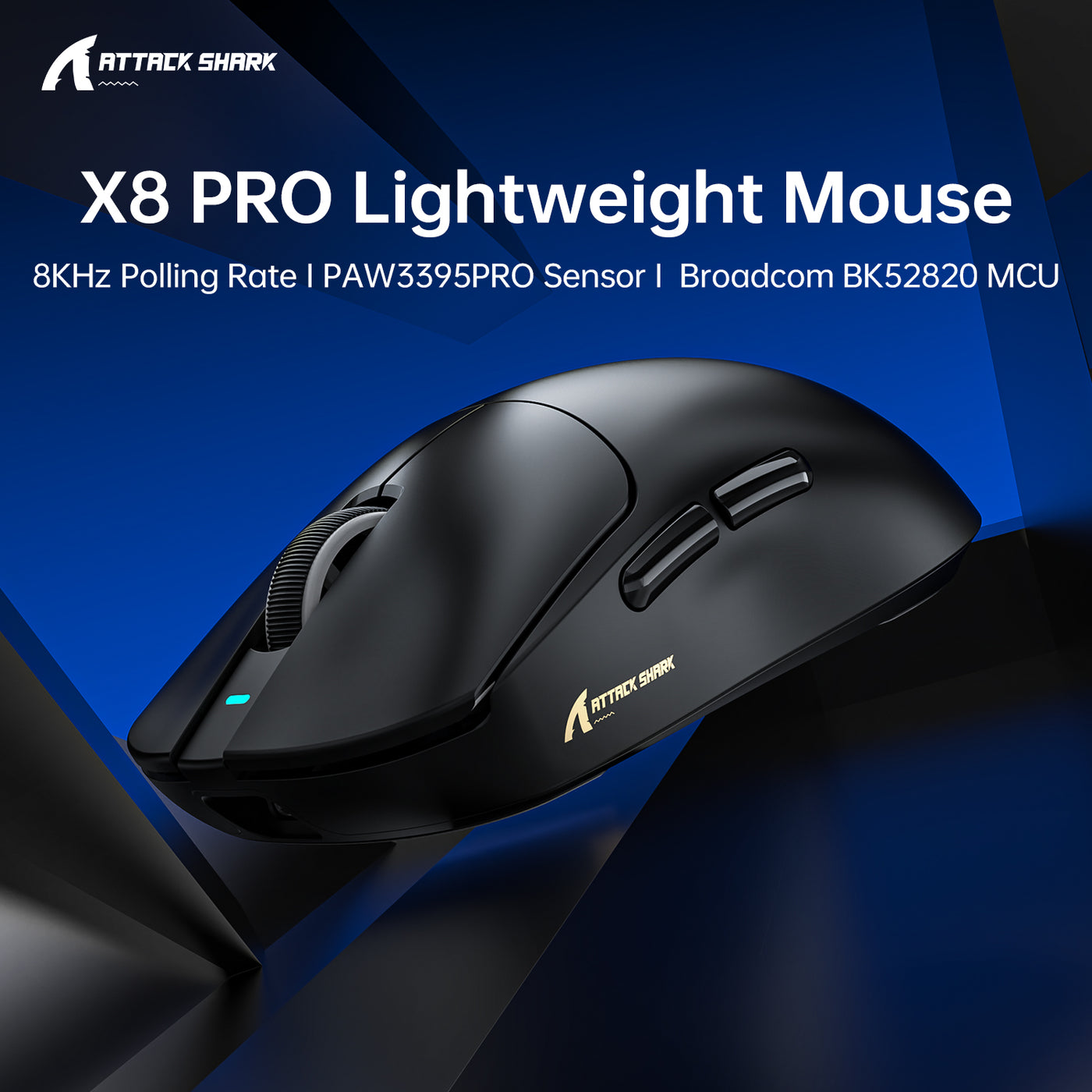 Attack Shark X8 PRO Wireless Black thumbnail 2