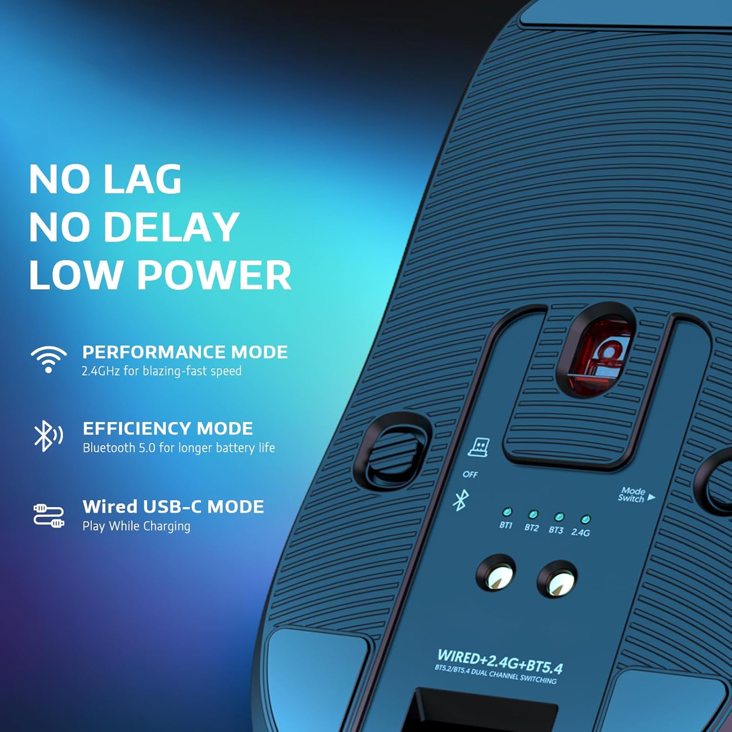 ATTACK SHARK X6 Wireless Black thumbnail 5