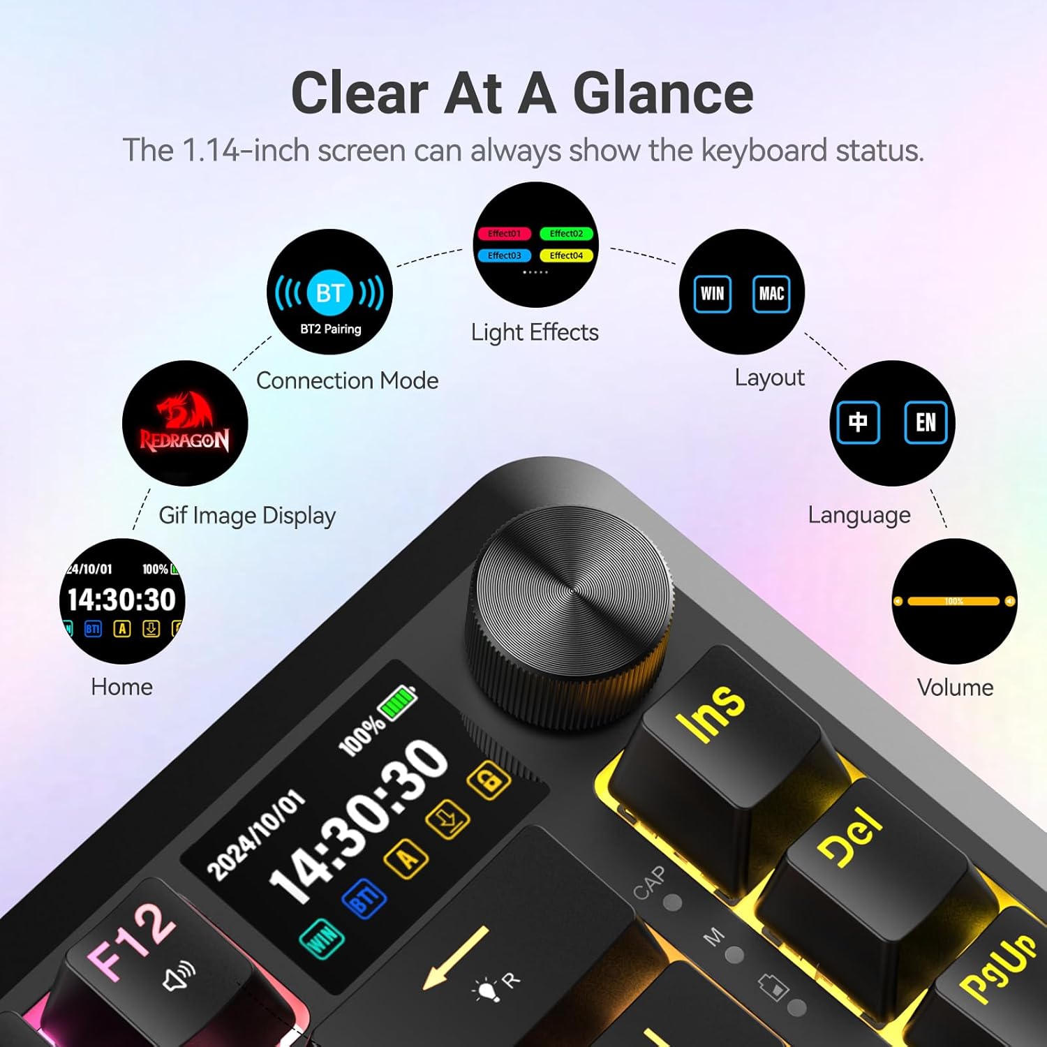 Redragon K708 Flekact Pro Wireless thumbnail 3