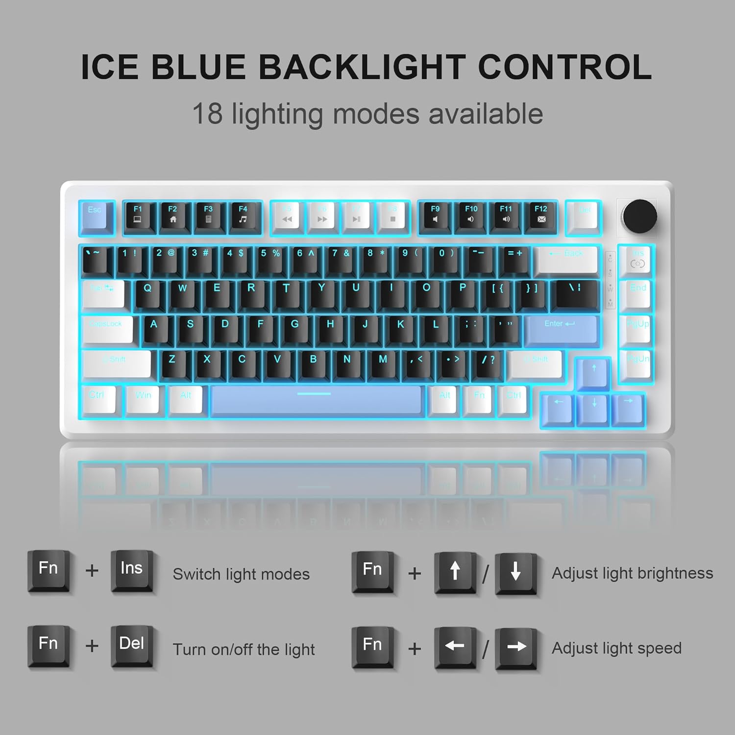 MageGee MK-STAR75 White Black Blue Wired	 thumbnail 2