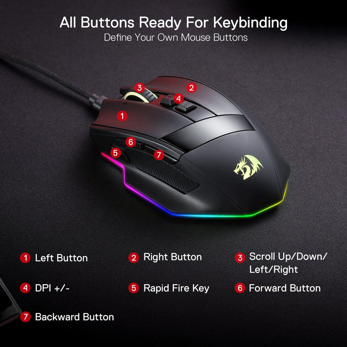 Redragon RIND M813 Pro 16K Dpi	 thumbnail 2