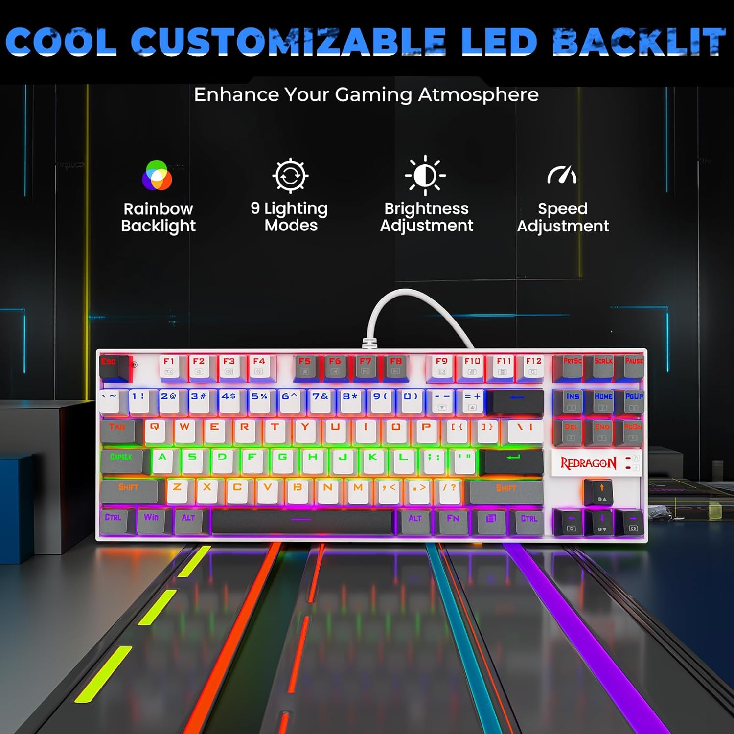 Redragon Kumara K552LGY tenkeyless  thumbnail 3